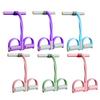 4-Tube Pedal Resistance Band with Handle Multifunction Tension Rope Yoga Sit-up Training Pedal Puller Body Stretching Trainer