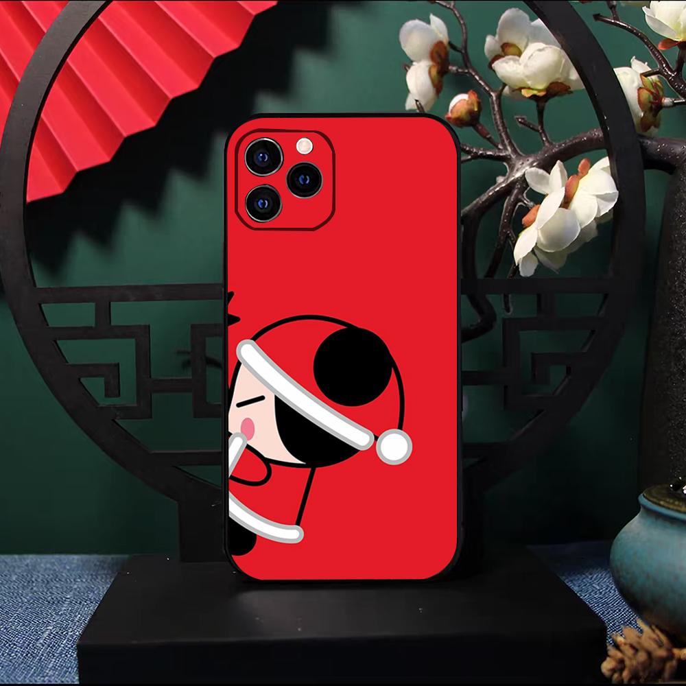 Pucca-A G-Garu Cartoon Phone Case For IPhone 17 Pro Max 16 15 14 Pro Max 13 11 X Xs Xr 8 7Plus Silicone Cover