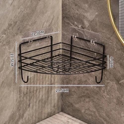 Bathroom storage rack Triangle storage rack Shower corner wash basin wall mounted skincare product storage rack household items