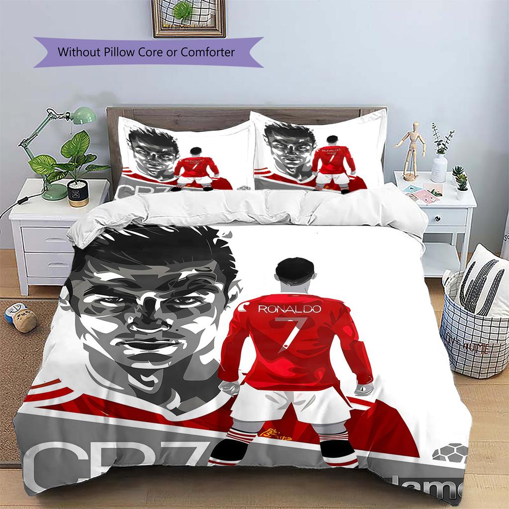 Biancheria da letto personalizzata "L'Eredità di Ronaldo", Set Trapunta Copripiumino Federa Regalo di Compleanno per la Casa (1 * copripiumino + 2 * federa, senza nucleo)