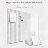 Felt Bulletin Board Cork Board Alternative Push Pin Board Cork Board Felt Wall Tile with Slats Wall Paneling for Office