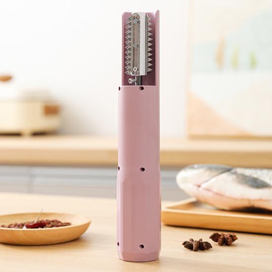 Cordless Electric Fish Scaler Rechargeable Stainless Steel Descaler Handheld Portable Coconut Grater Peeler Shredder Fish Prep Tool