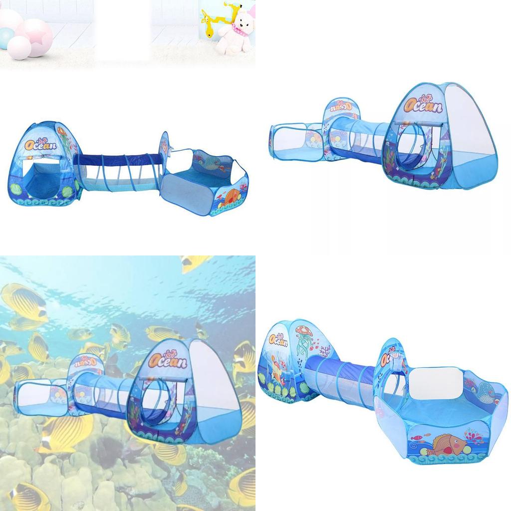 Children's Play Tent Indoor Outdoor Toy Game House Kids Indoor Home Princess Room Baby Tunnel Ocean Ball Pool
