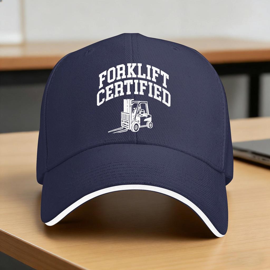 Gabelstaplerzertifiziert Meme Lässige Baseballkappe Outdoor-Sport Trucker-Hut Frühling Sonnenschutz Herren Damen Mode Baseballkappen