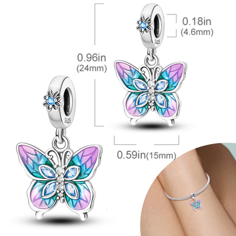 New 925 Silver Charms Bead Safety Chain Bead Fit Original Charms Bracelet Pendant Fine DIY Birthday Jewelry For Women