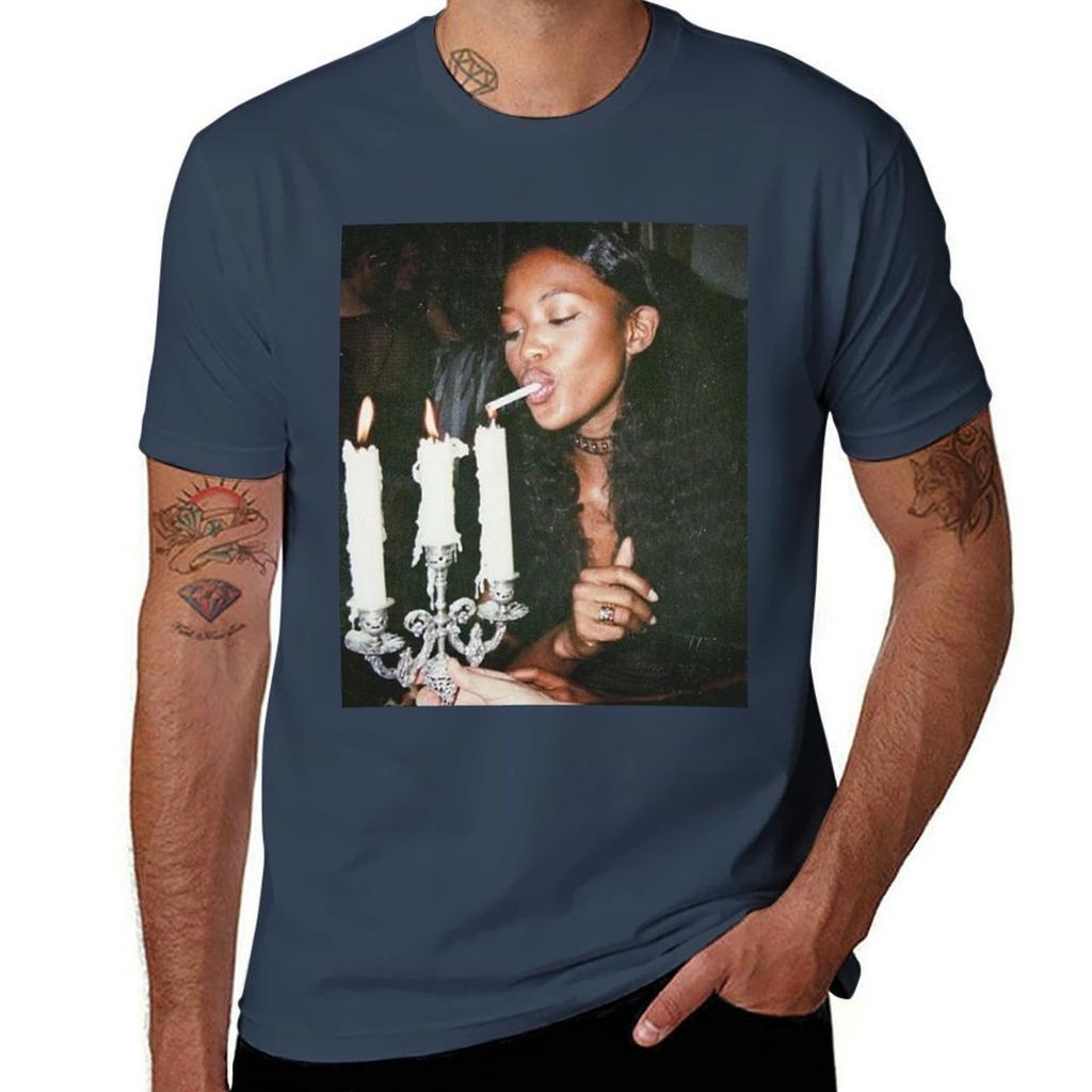 Naomi Campbell Light Tshirt Basic Short Sleeve Tshirt For Unisex