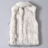 Women's Wool Vest Faux  Vest Stand Collar Faux  Vest Jacket