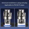 Anti Odor Sink Drain Pipe Adapters Sealing Rings Kitchen Basins Sewer Branch 5 In 1 Drainages Water Pipe Joint Easy To Use