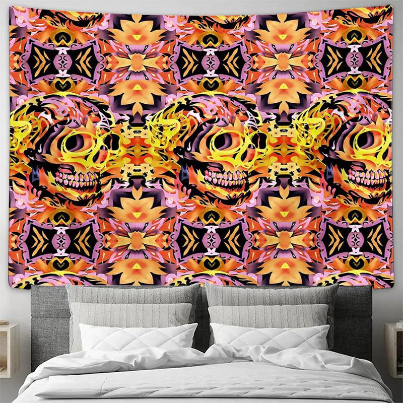 Bohemian Wall Tapestry Aesthetic Room Decor Nature Landscape Tapestry Tribal Wall Hanging Dorm Room Decor Vintage Throw Blanket
