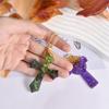 Epoxy Necklace Mold Cross Earring Combination Ornament Mold Resin Casting Pendant Mold Suitable for Diy Crafts