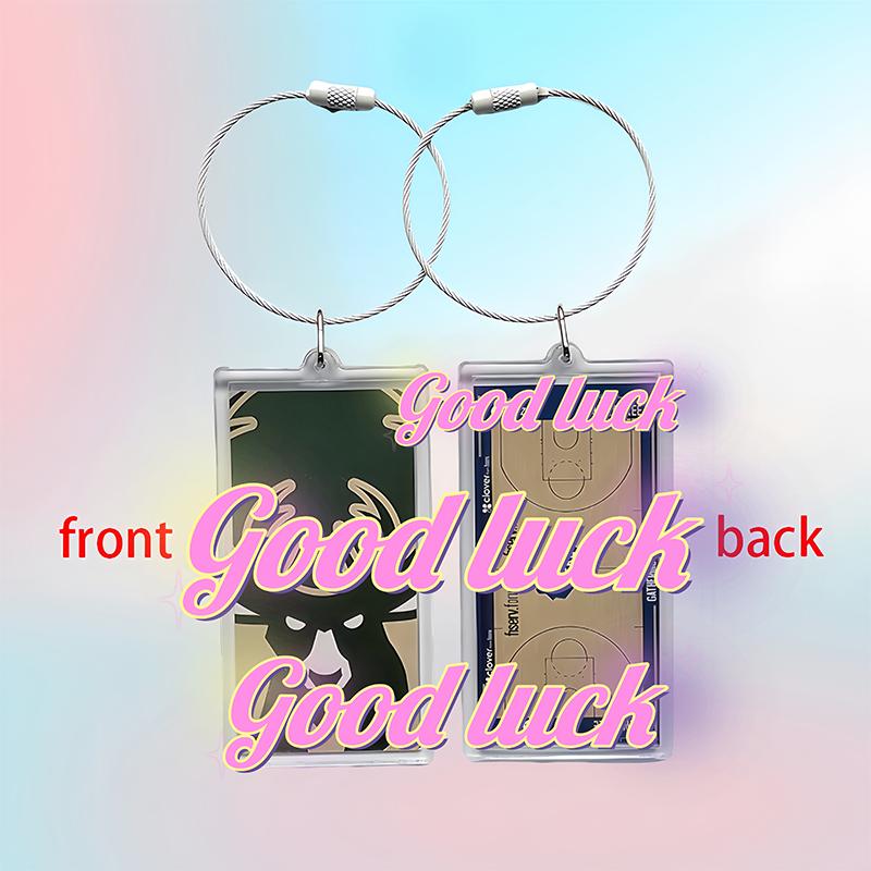 Sports Backpack Handbag Team Keychain Idol Star Basketball Court Keychain