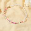 Women's Necklace Bohemian Style Colored Clay Pearl Clavicle Chain