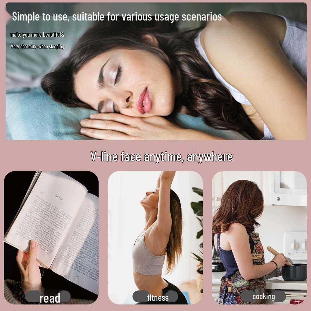 International Pink V-Face Slimming and Lifting Sleep Mask for a Sculpted Look