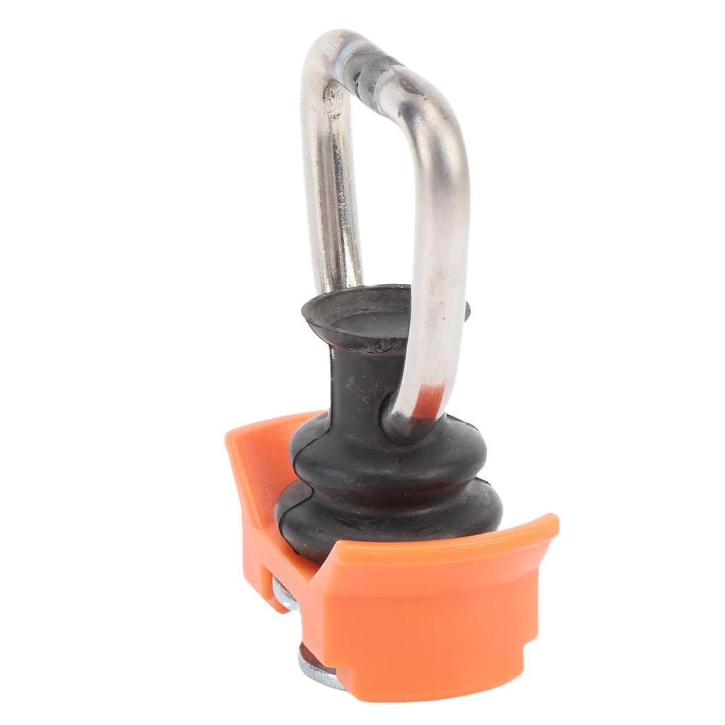 Single Stud L Track Fitting with D Ring 1333lb Capacity Spring Loaded L Track Rail Tie Down Fitting for Van Pickup Truck