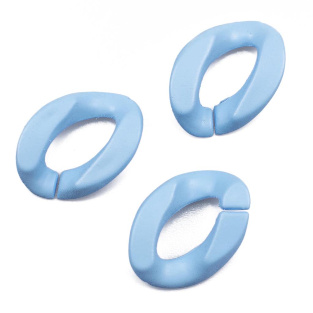 Acrylic Matte Hand-Feel Paint with Chain Insert Buckle and Jump Ring for DIY Jewelry and Phone Cases