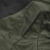 Herbstliche Off-Shoulder-Fliegerjacke mit Kontrastnähten und Kapuze mit Kordelzug