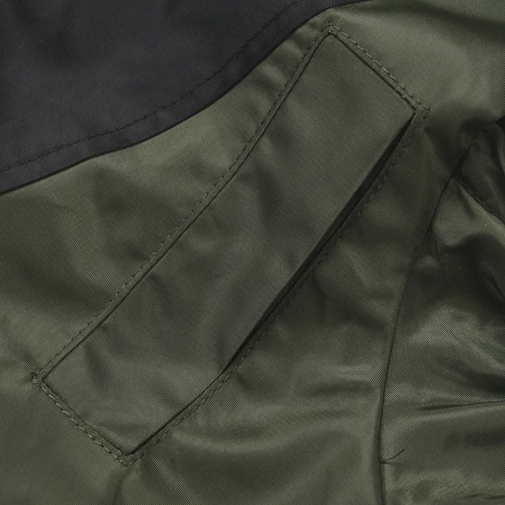 Herbstliche Off-Shoulder-Fliegerjacke mit Kontrastnähten und Kapuze mit Kordelzug