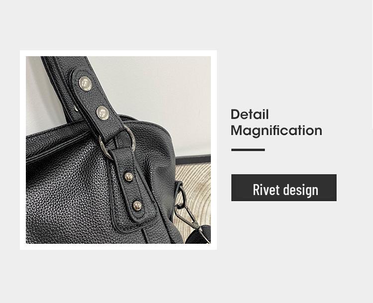 Women's 2025 Large Capacity Spring/Summer Handbag - Korean-Style Fashionable Shoulder & Crossbody Bag for Middle-Aged Moms