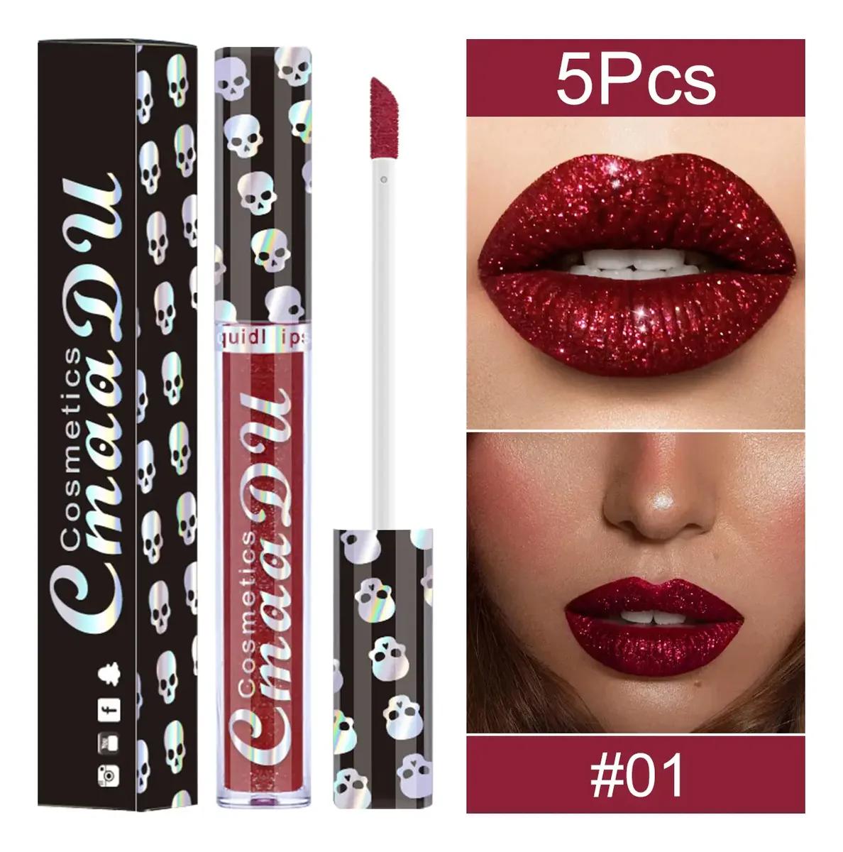 Cmaadu 6 Pcs Lip Gloss Long Lasting and Easy to Apply