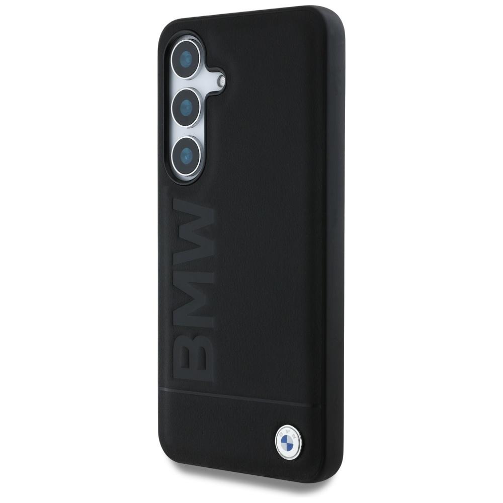 Etui Bmw Leather Big Wordmark Do Samsung Galaxy S25 Czarny