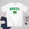 Unisex Unisex BRAZIL BRASIL Flag Vintage BRAZIL Tshirt Tees T Shirts WoUnisex Boys 100 Cotton TShirt