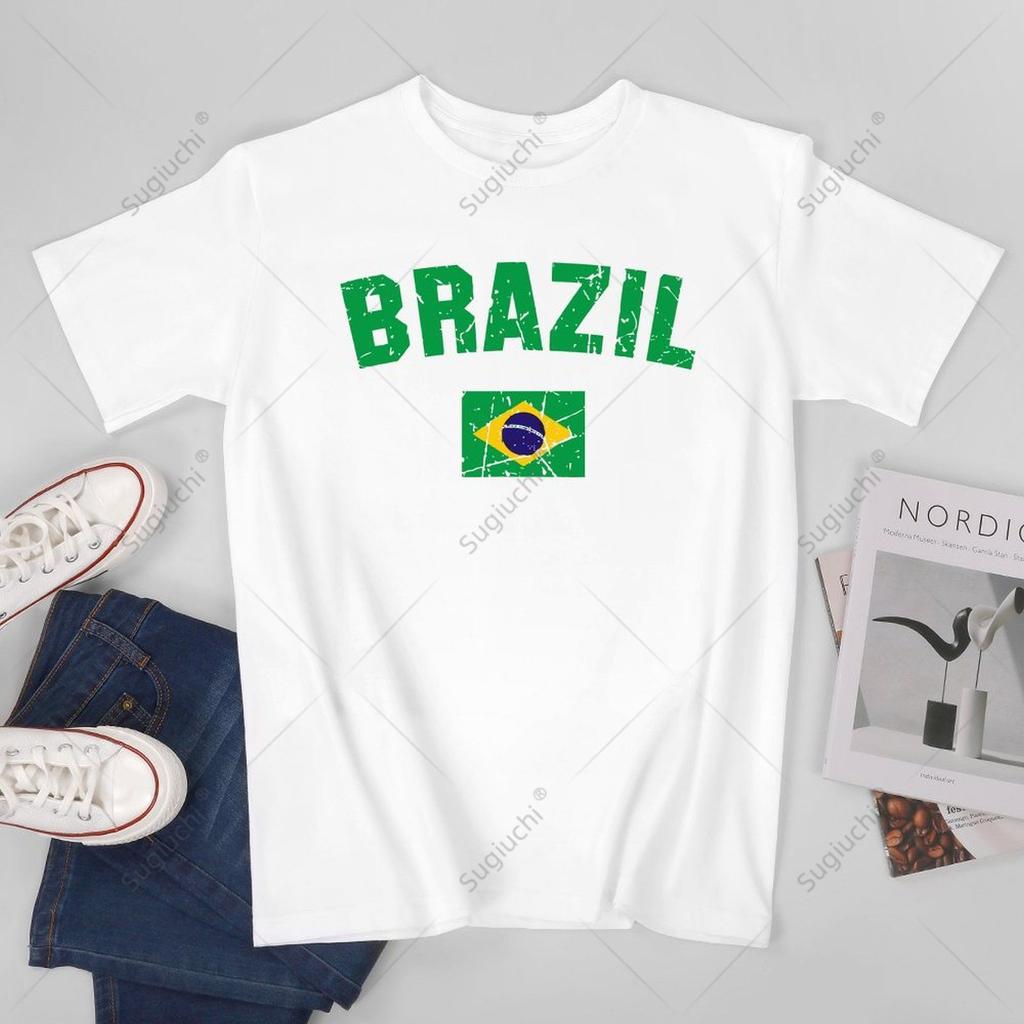 Unisex Unisex BRAZIL BRASIL Flag Vintage BRAZIL Tshirt Tees T Shirts WoUnisex Boys 100 Cotton TShirt