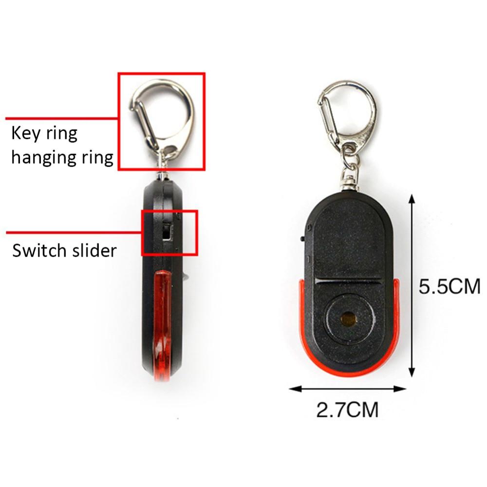 Distinctive Smart Wireless Anti-Lost Alarm Key Finder Locator Keychain Whistle Sound LED Light Things Tracker Anti-Lost Device