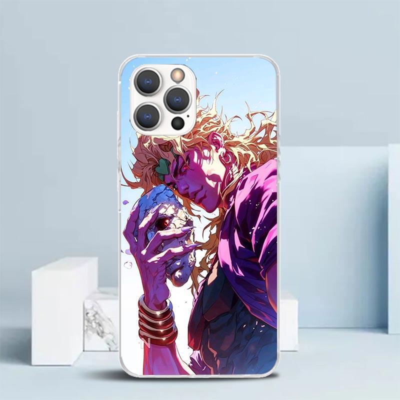 JoJo Adventure Dio Diego Brando Soft Cover for iPhone 16 17 Air 15 14 Pro Max 16E Phone Case 13 Mini 12 11 7 SE 8 Print Pattern