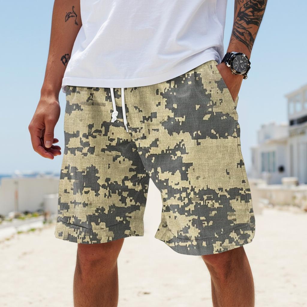 Men's Summer Large Casual Loose Sports Pants Beach Shorts
