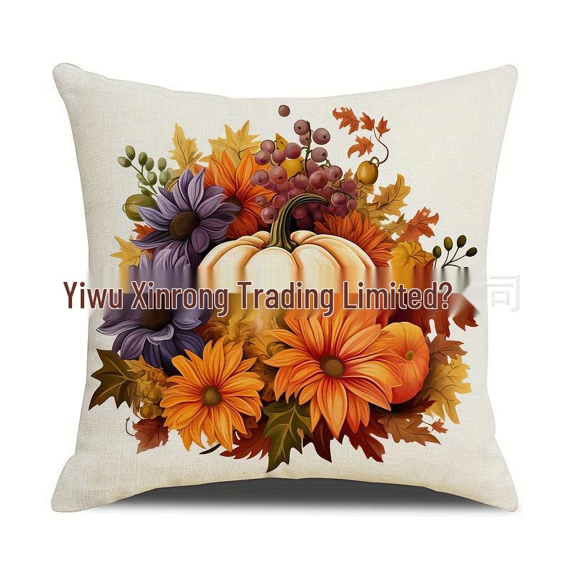 Autumn Pumpkin Pattern Pillowcases - Decorative Throw Cushion Covers