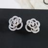 New Hot Brand Vintage Women's Earrings Luxury Jewelry Set for Women Designer Necklaces Pure 925 Sterling Silver Flowers Necklace