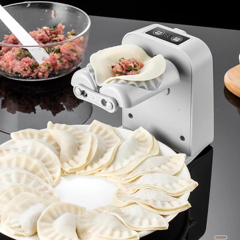 Automatic Electric Dumpling Maker Machine - Compact Home Use, Fast Press Tool for Kitchen | New Design Easy Cooking