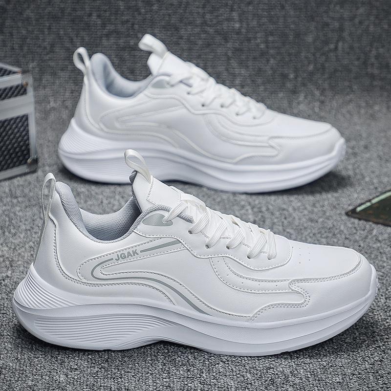 New extra large size 50 size sports shoes men's leather surface waterproof casual fashion shoes men's shoes breathable wear-resistant versatile