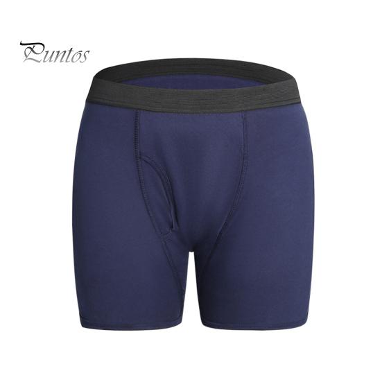 Inkontinenzschutz Unterwäsche Herren Auslaufsichere Boxershorts Ältere Bettlägerige Atmungsaktives Viskose Patienten Urinsichere Einlagen Waschbar Wiederverwendbar M navy blau