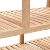 VidaXL Étagère de salle de bain Bois de noyer massif 100 x 40 x 65 cm 247100
