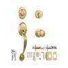 European Double Door Entry Lock ANSI Zinc Alloy Exterior Handle, Heavy Duty Pull for Main Gates/Villa Doors