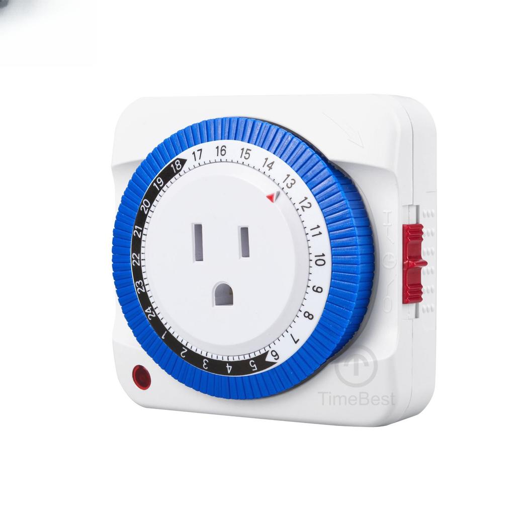 Mechanical Timer Home Smart Timer Socket 24-hour Cycle Reservation Timer Switch Automatic Power Off Safety Socket Household Tool