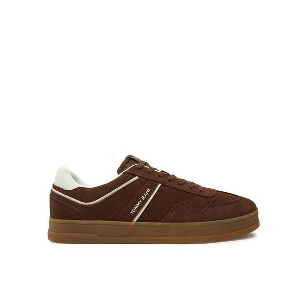 Мужские кроссовки Tommy Jeans The greenwich замша em0em01516 коричневые