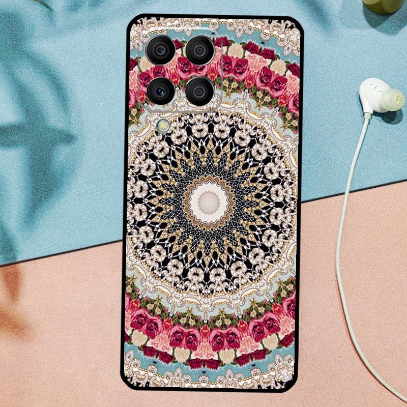 Floral Flower Mandala Design For Samsung Galaxy M14 M34 M54 M20 M06 M16 M12 M13 M15 M35 M55 M33 M53 M21 M31 M32 M52 Case