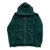 Felpa con cappuccio e zip lunga da donna, vestibilità larga, giacca casual con tasche