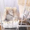 Herfst Winter Koreaanse Stijl Bloemenrand Honden Kat Bed Afneembaar Wasbaar Warm Schattig Huisdieren Mat Vier Seizoenen Universeel Huisdier Benodigdheden