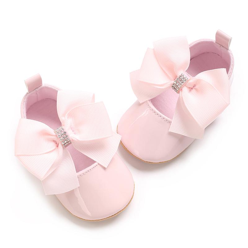 Spring and Autumn Baby 0-1 Year Old Princess Shoes Baby Shoes Baby Shoes Learning Shoes Cute Bow Women's Treasure Shoes
