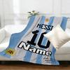 Custom Name Personalized football star Print Blankets, Home Decor, Bedroom, Sofa, Camping, Couch, Gifts for Birthday Christmas