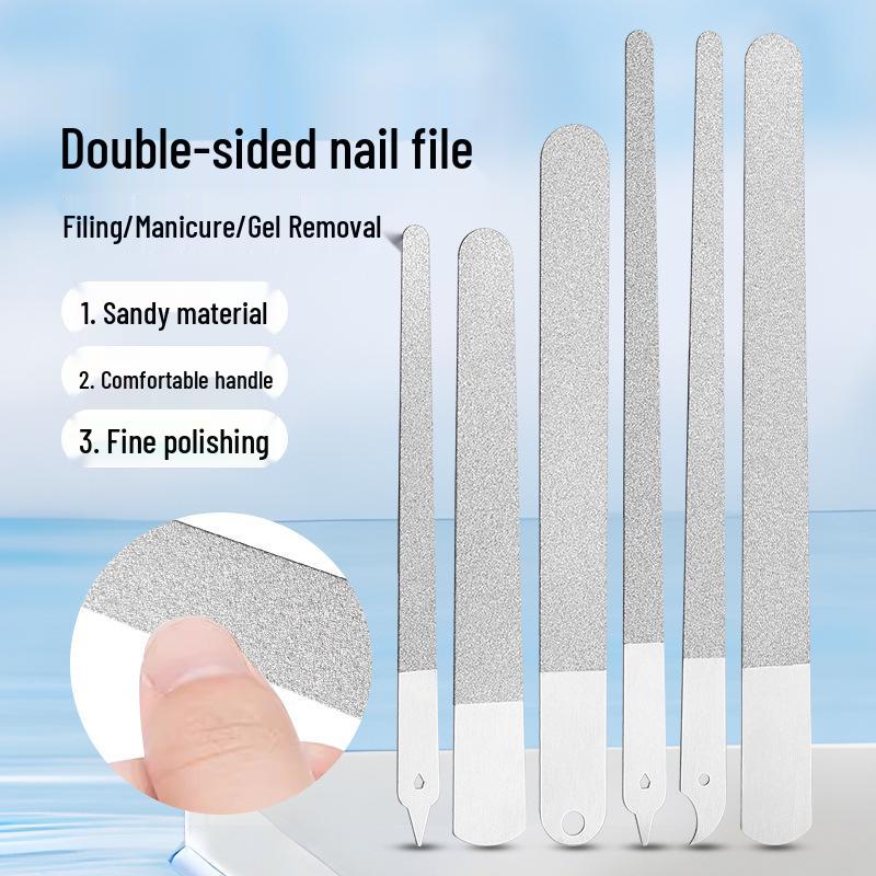 Stainless Steel Double-Sided Nail File and Shaper Tool