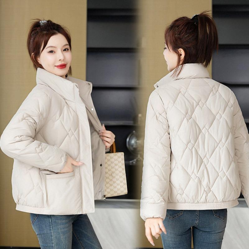 New down cotton-padded clothes women's anti-season large size loose and thin versatile hooded short coat bread clothes cotton clothes