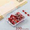 100Pcs Heart Shape Metal Push Pins Cork Notice Board Pin Decorative Thumb Tacks for Display Document Picture Note Memo