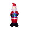 Lighted Inflatable Santa Claus Christmas Outdoor Yard Decoration Waterproof LED Prop for Holiday Garden Party Celebrations