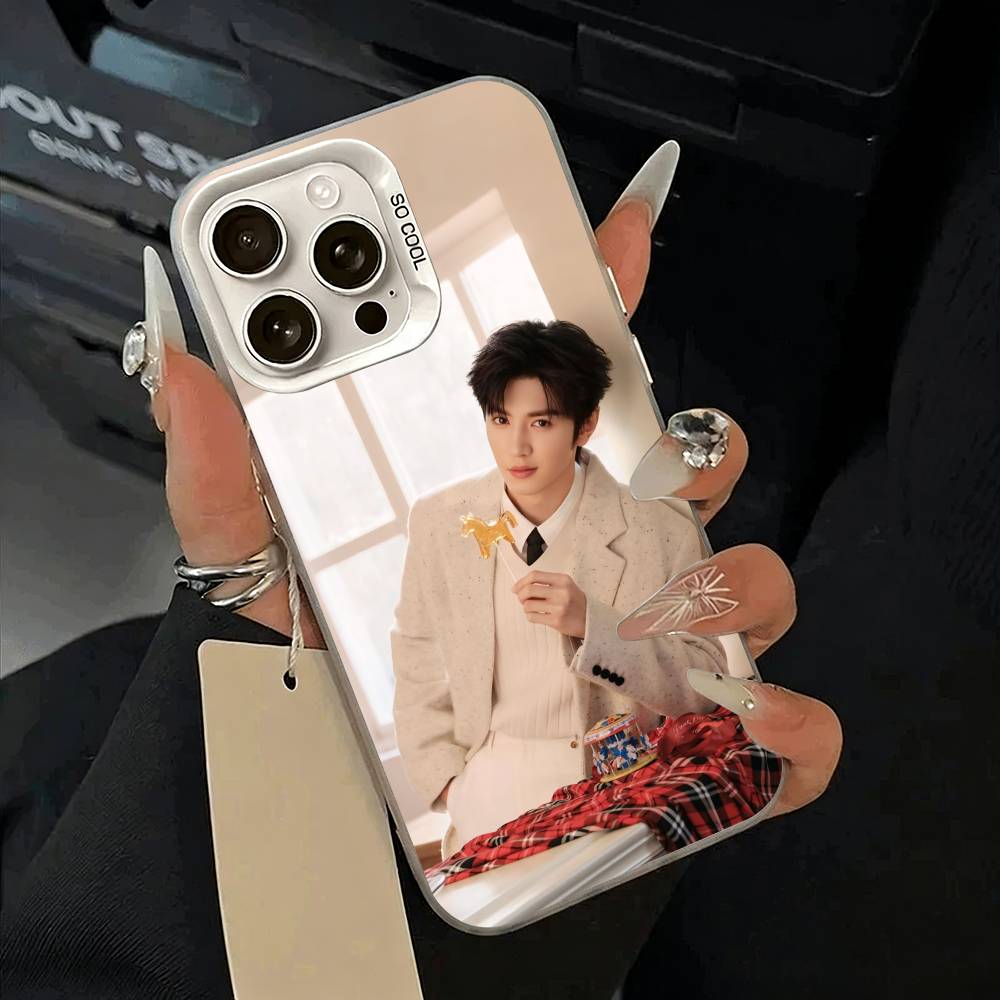 

C- Chen Zheyuan-Actor Phone Case For iPhone 11 12 13 14 15 16Pro Max Plus white Sliver Phone Cover iPhone13Pro