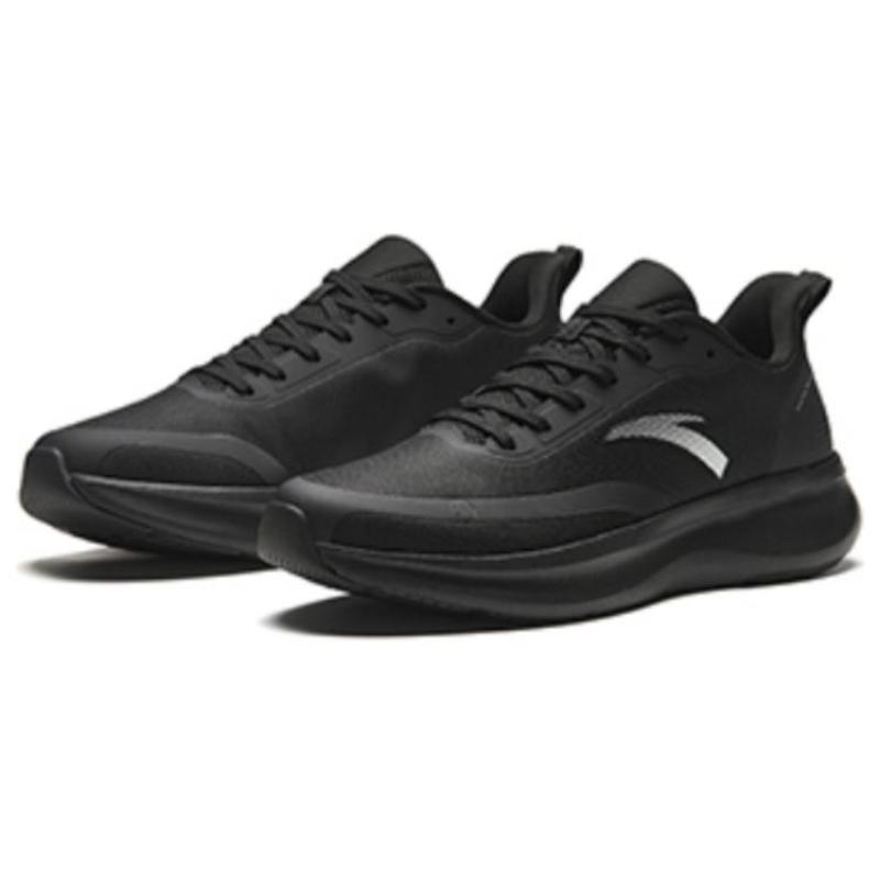 Anta Cushioning Wear-Resistant Low-Top Running Shoes Men's Black Sneakers 112415520-6