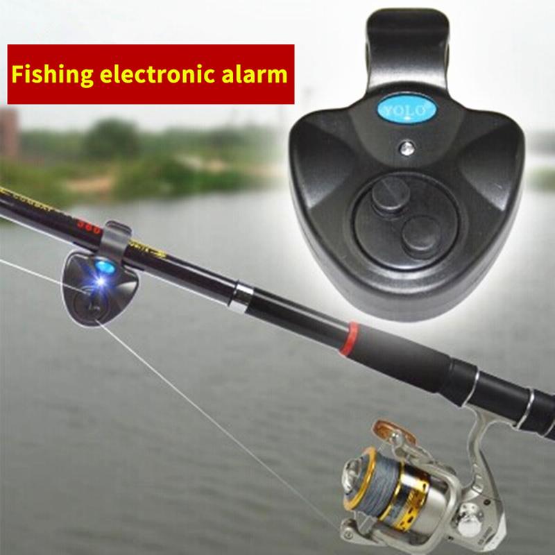Electronic Fishing Bite Alarm With Loud Siren Camping Equipment Rod Buzzer Daytime Night Indicator Battery Included 1Pc